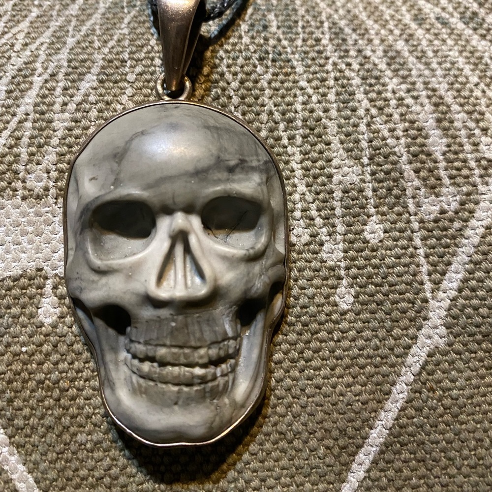 🌸🌸Charles Albert-Skull Jasper 🌺🌺🌸Large PendanT. NWT